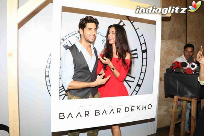 Sidharth Malhotra, Katrina Kaif at Baar Baar Dekho Trailer Launch